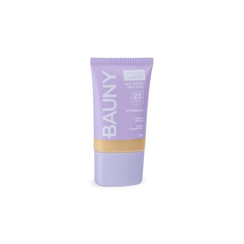 Base Facial Vegana FPS 25 Bauny Efeito Matte Cor 020 27g