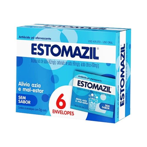Estomazil sem Sabor Efervescente com 6 Sachês com 5g