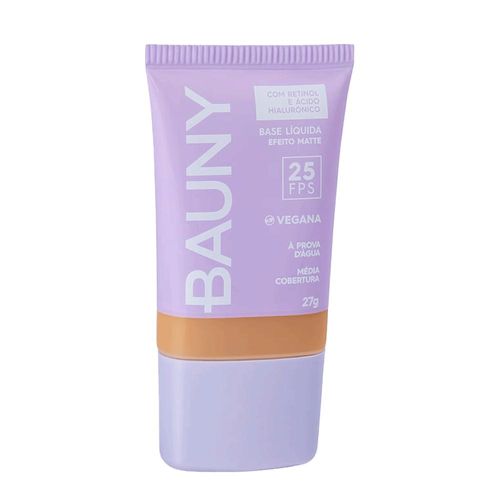 Base Facial Vegana FPS 25 Bauny Efeito Matte Cor 070 27g