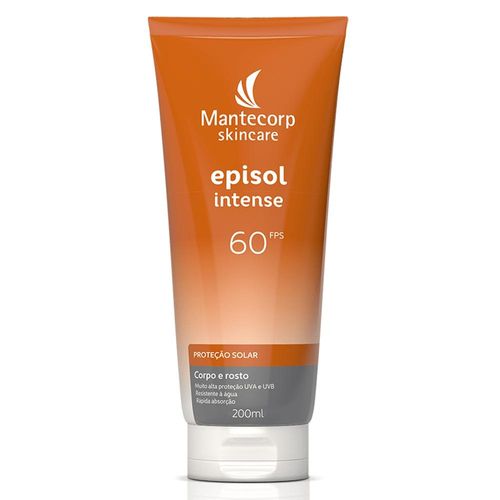 Protetor Solar Facial e Corporal FPS 60 Episol Intense 200ml