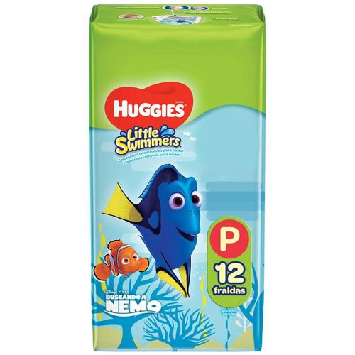Fraldas para Piscina Little Swimmers Huggies Tamanho P com 12 Unidades
