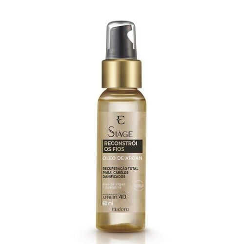 Siage Óleo Capilar Argan Reconstroi Os Fios 60ml
