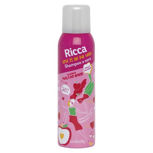 Shampoo a Seco Love Is In The Hair Maçã do Amor Aerossol Ricca 150ml