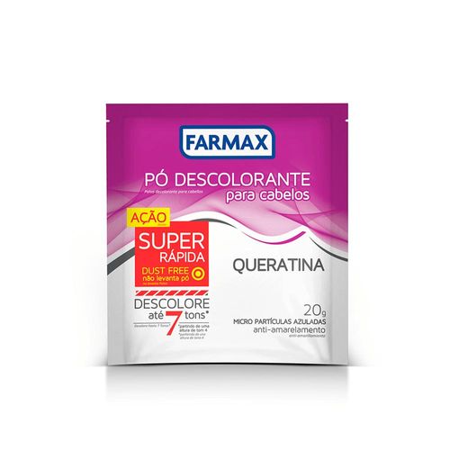 Pó Descolorante Capilar Farmax Queratina 20g