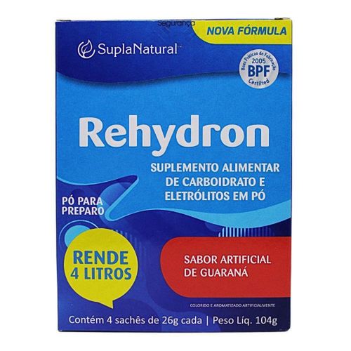 Rehydron Sabor Guaraná com 4 Sachês com 26g