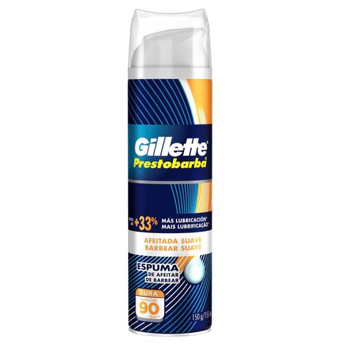 Espuma De Barbear Suave Gillette Prestobarba Frasco 150g