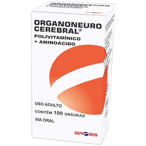 Polivitamínico + Aminoácido Organoneuro Cerebral com 100 Drágeas