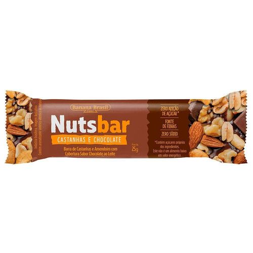 Nuts-Bar Barra de Cere Castanha e Sabor Chocolate 25g