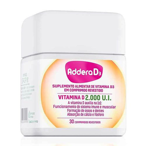 Addera D3 2.000UI com 30 Comprimidos Revestidos