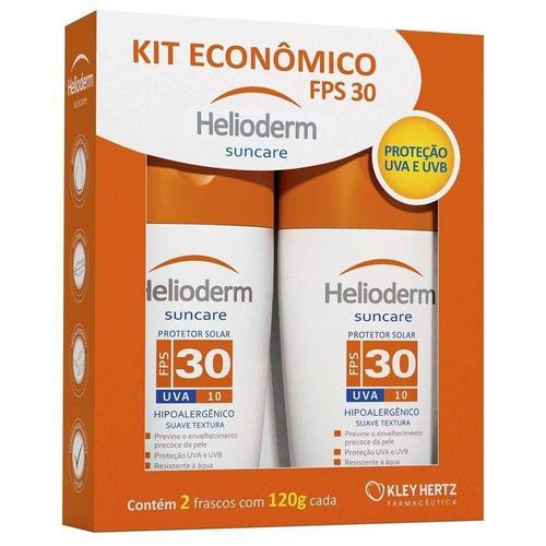 Kit Helioderm Suncare Protetor Solar FPS 30 com 2 Unidades com 120g