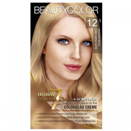 Tintura Beautycolor N° 12.1 Louro Muito Claro Cinza Especial com 1 Unidade