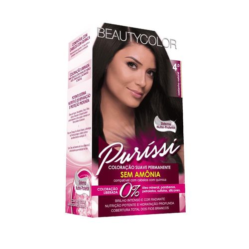 Tonalizante sem Amônia Beautycolor Nº 4.0 Castanho Natural com 1 Unidade