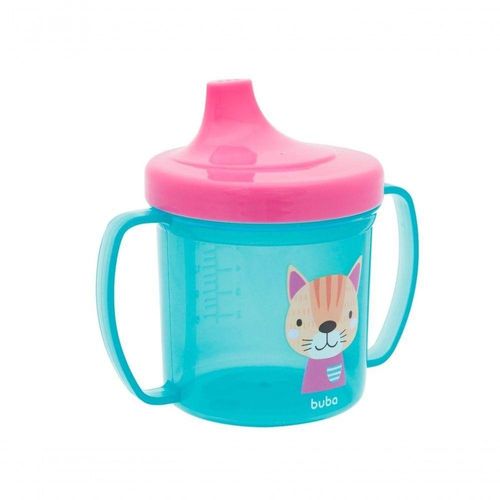 Buba Baby Copo Gatinho Rosa com Azul com 1 Unidade