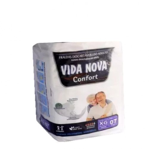 Fralda Geriátrica Vida Nova Confor XG com 7 Unidades