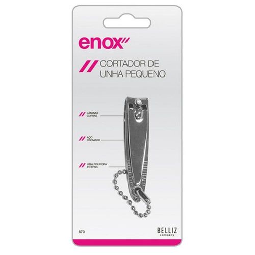 Cortador de Unha Prata Enox com 1 Unidade