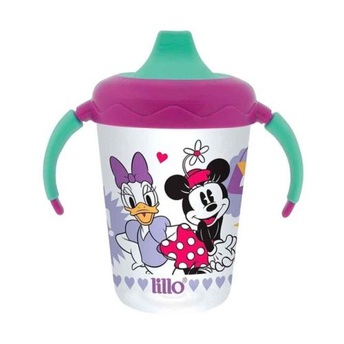 Copo de Treinamento Antivazamento Disney Lilás Lillo Capacidade 207ml