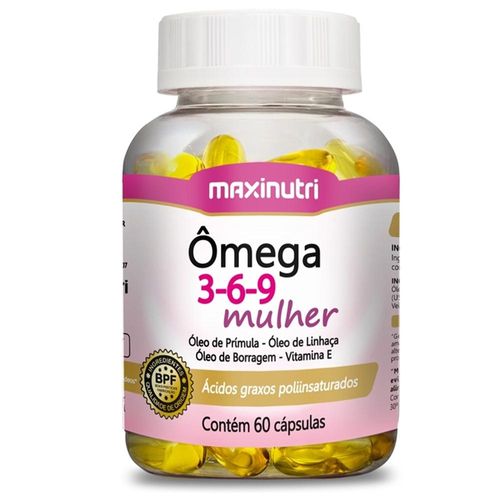Ômega Mulher 3-6-9 Maxinutri com 60 Cápsulas