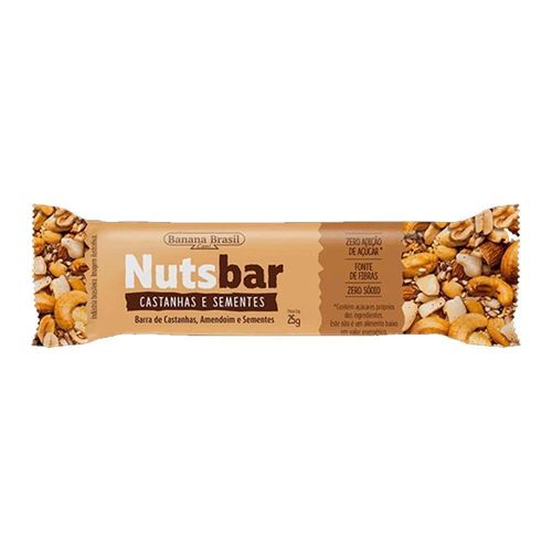 Barra de Cereal Nuts-Bar Castanha e Sementes 25g