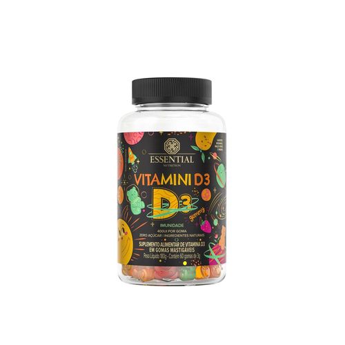 Vitamina D Essential Nutrition com 60 Gomas