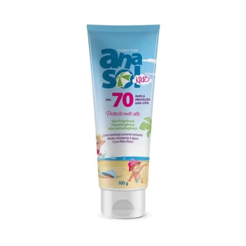 Protetor Solar Anasol Kids FPS 70 com 100g