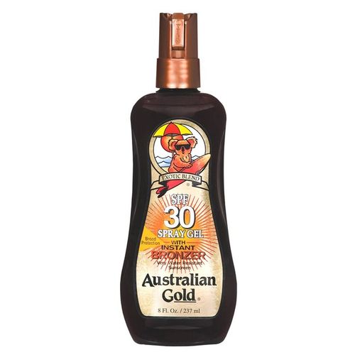 Protetor Solar Australian Gold Instant Bronzer FPS 15 Spray Gel 125g