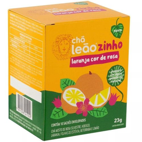 Leaozinho Sachê Chá Kids Laranja Cor de Rosa 2.3g