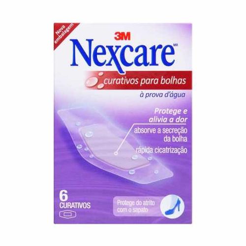 Curativos Nexcare 3M para Bolhas à Prova D'água com 6 Unidades