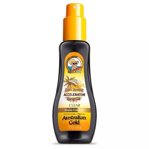 Bronzeador Australian Gold dark Tanning Accelerator Spray Gel Clear 125ml