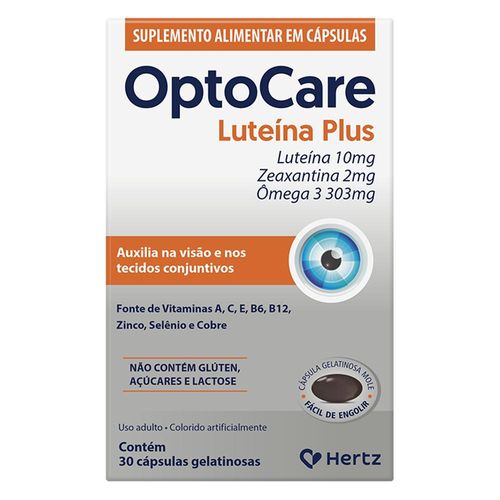 Optocare Luteína Plus com 30 Cápsulas Gelatinosas