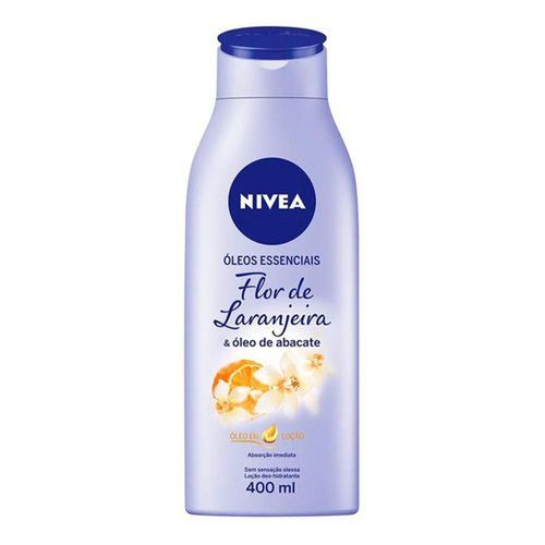 Loção Hidratante Corporal Nivea Óleos Essenciais Flor de Laranjeira e Óleo de Abacate Maciez e Brilho 400ml