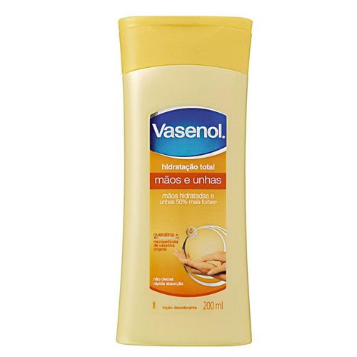 Loção Hidratante Vasenol Mãos e Unhas 200ml