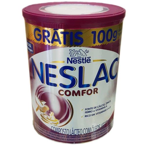 Composto Lácteo Neslac Comfor com 900g com 100g Grátis