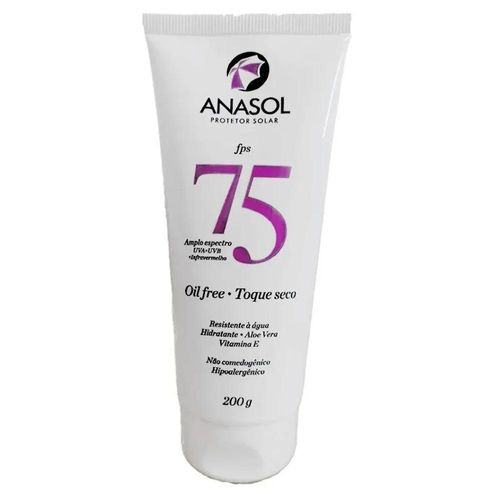 Protetor Solar Oil Free Toque Seco FPS 75 Anasol 200g