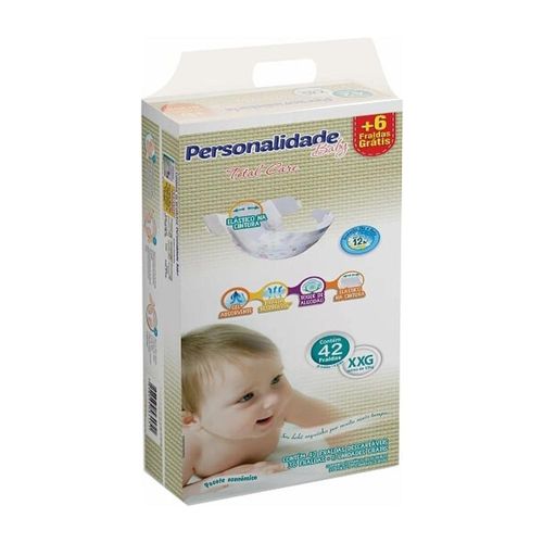 Fralda Personalidade Total Care XXG com 42 Unidades