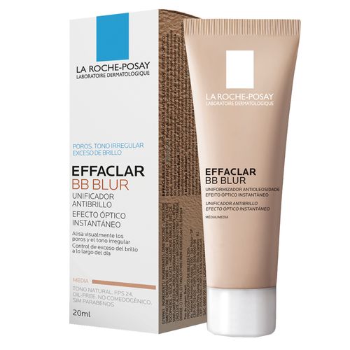 Uniformizador Facial Antioleosidade Effaclar BB Blur Média La Roche-Posay 20ml