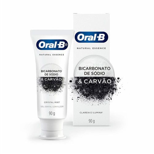 Creme Dental Natural Essence Bicarbonato de Sódio & Carvão Oral-B 90g