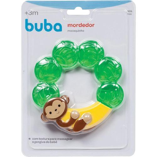 Mordedor Buba Macaquinho 3 Meses+ Baby com 1 Unidade