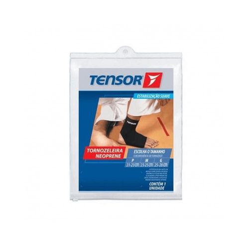 Tensor de Compress Tornozeleira Preta Tamanho P com 1 Unidade