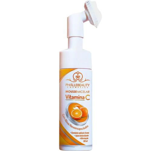 Mousse Micelar Vitamina C Phállebeauty Limpeza Antioxidante 150ml