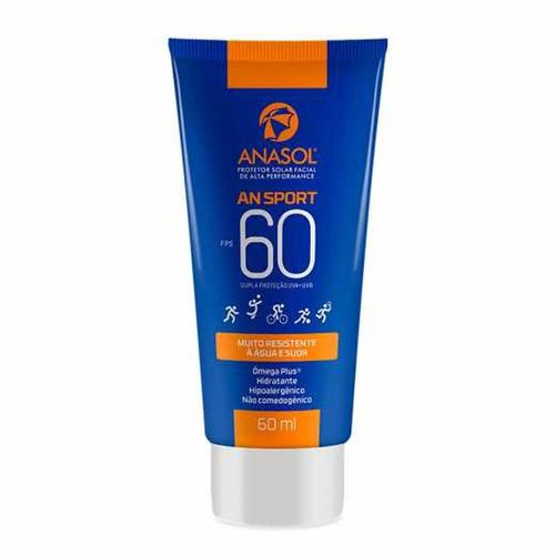 Protetor Solar Facial Sport FPS 60 Anasol 60ml