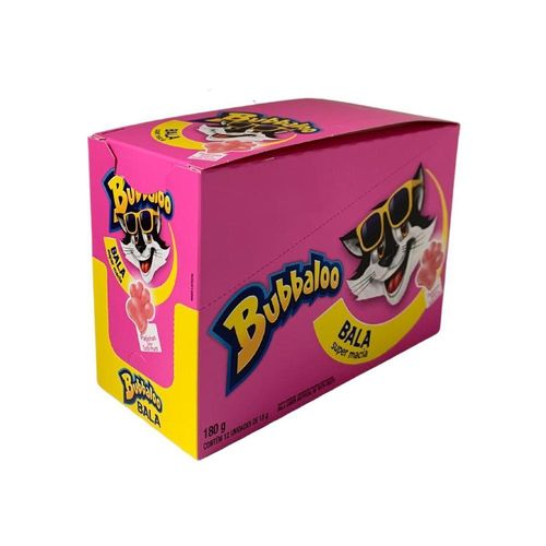Bala de Goma Bubbaloo Patinhas Tutti Frutti com 12 Unidades com 15g