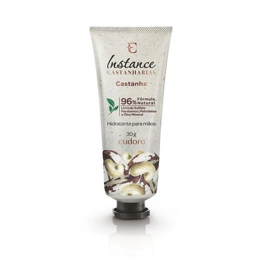Eudora Creme Hidratante Desodorante Mãos Instance Castanha 30g