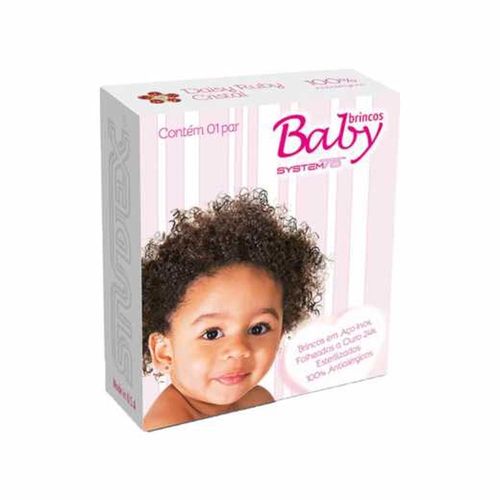 Brincos Studex Baby daisy Ruby Cristal com 1 Par