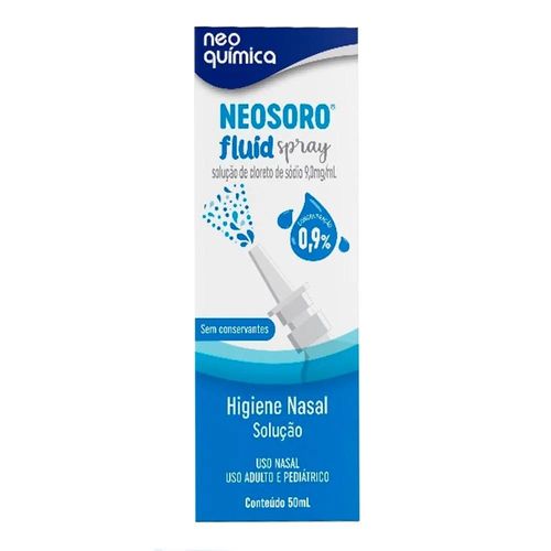 Neosoro Fluid Neo Química Spray 0.9% 50ml