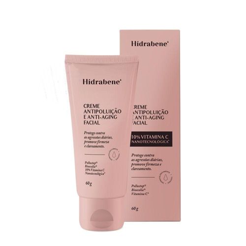 Creme Facial Antipoluição E Anti-Aging 10% Hidrabene 60g