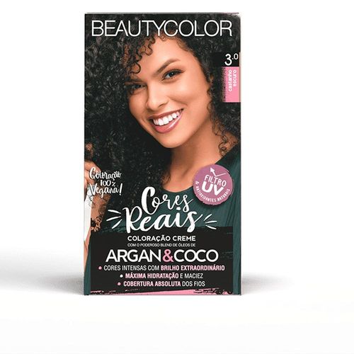 Creme Tonalizante Beauty Color Nº 3.0 Castanho Escuro com 1 Unidade