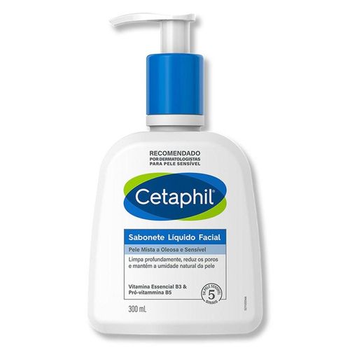 Sabonete Líquido Facial Cetaphil Pele Mista e Oleosa 300ml