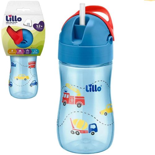 Lillo Copo Evolution Bebedor Silicone Cor Azul 300ml