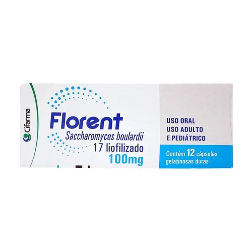 Probiótico Florent 100mg com 12 Cápsulas