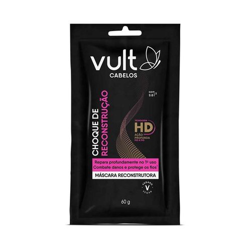 Máscara Capilar Vult Cabelos Choque de Reconstrução 60g